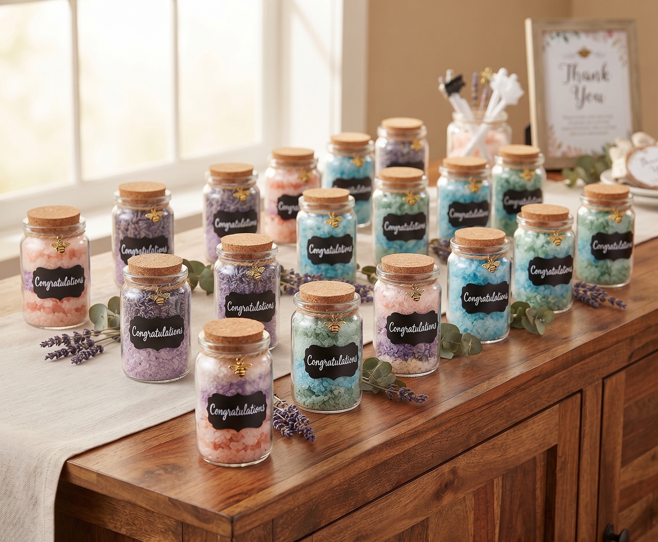 Bath Salt Tube Favors